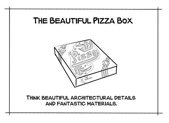 beautiful pizza Box