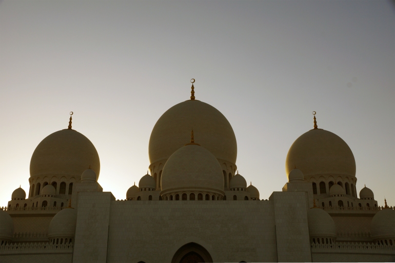 Sheikh Zayed Grand Mosque Silhouette