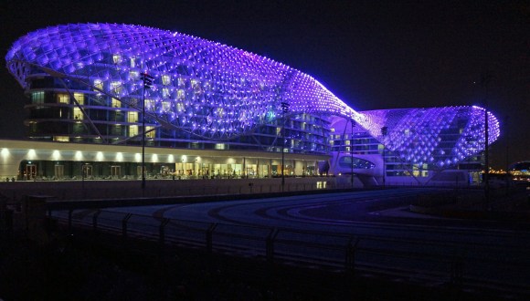 Yas Viceroy Hotel Night Exterior 2
